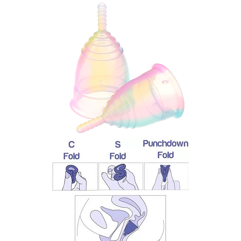 1Pcs Vrouwen Kleurrijke Cup Me - Menstrual Cup Silicone recensie en prijs